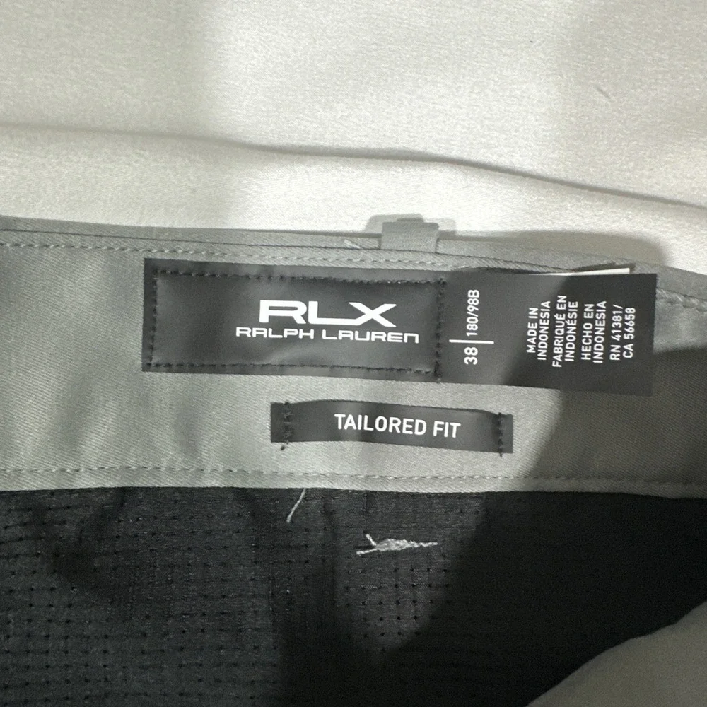 NWT $115 Rlx Ralph Lauren [ 38 ] Golf Tailored Fit Performance Shorts Grey U1663